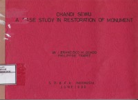 Chandi Sewu A Case Study In Restoration of Monument