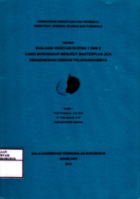 Image of Kajian Evaluasi Vegetasi di Zona 1 dan 2 Candi Borobudur menurut Masterplan JICA Dibandingkan Dengan Pelaksanaannya